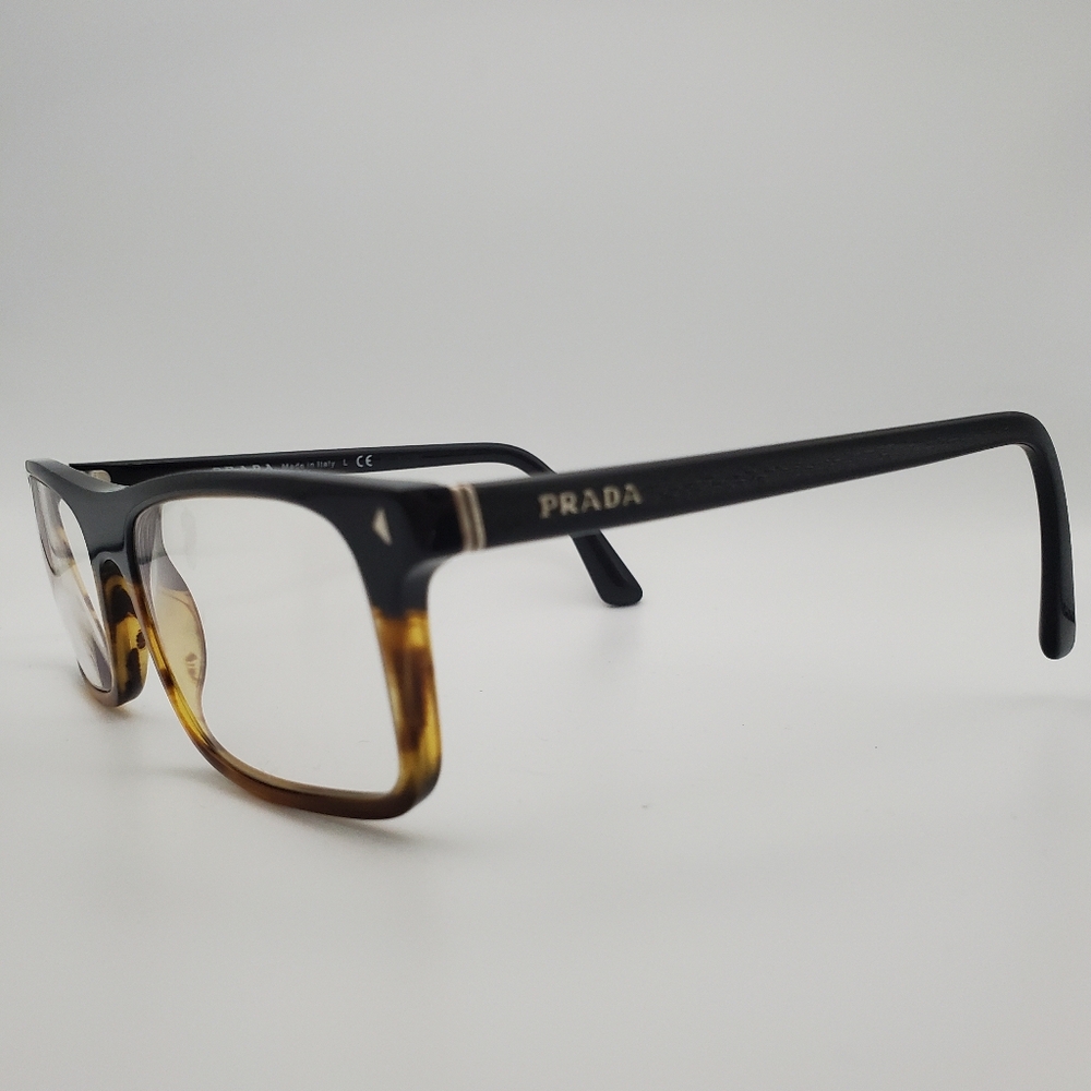 Prada Eyewear Frames Black & Brown Tortoise Shell 54-19-145 Mens Womens Preowned